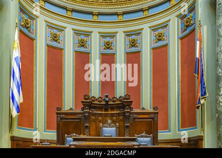 Senatorenkammer, Legislativpalast, Uruguay Stockfoto