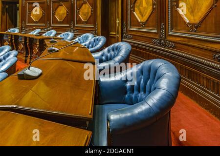 Senatorenkammer, Legislativpalast, Uruguay Stockfoto