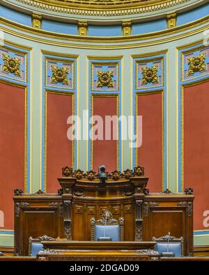 Senatorenkammer, Legislativpalast, Uruguay Stockfoto