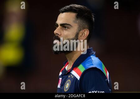 Sydney, Australien. Dezember 2020. Virat Kohli aus Indien beim 3. Dettol ODI T20I Series Spiel zwischen Australien und Indien am Sydney Cricket Ground, Sydney, Australien am 8. Dezember 2020. Foto von Peter Dovgan. Nur redaktionelle Verwendung, Lizenz für kommerzielle Nutzung erforderlich. Keine Verwendung bei Wetten, Spielen oder Veröffentlichungen einzelner Vereine/Vereine/Spieler. Kredit: UK Sports Pics Ltd/Alamy Live Nachrichten Stockfoto