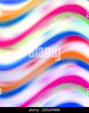 Lebendiges, Farbenfrohes, Abstraktes Wellenmuster Stockfoto