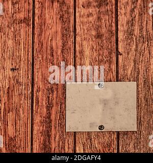 In afrika Nummernschild und Holz wie Hintergrund Stockfoto