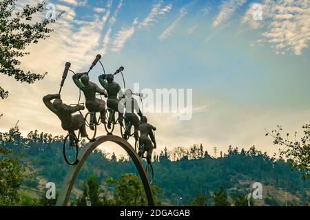 La Busqueda Skulptur, Santiago de Chile Stockfoto