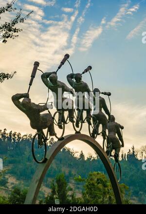 La Busqueda Skulptur, Santiago de Chile Stockfoto