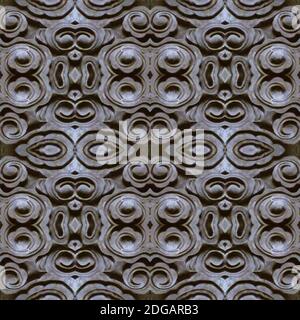 Filigranes Geometrisches Nahtloses Muster Aus Holz Stockfoto