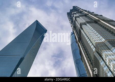 Pudong Financial District, Shanghai, China Stockfoto