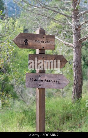 Der GR221 Spaziergang von Deia nach Port de Soller, Mallorca, Spanien Stockfoto