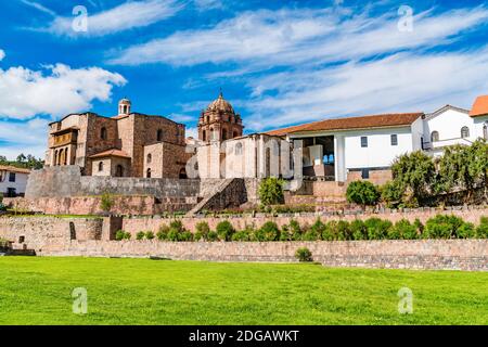 Ansicht von Qurikancha in Cusco Stockfoto