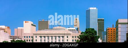 Stadtgebäude in der Innenstadt, Oklahoma City, Oklahoma, USA Stockfoto