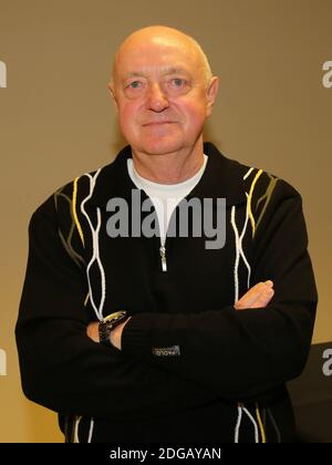 DDR-Fußballspieler Lutz Lindemann liest in Magdeburg ein Buch 2019 Stockfoto