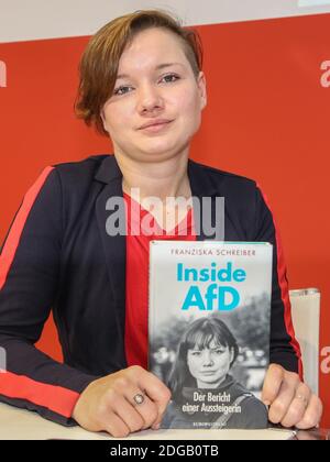 AfD-Abbrecherin Franziska Schreiber auf der Leipziger Buchmesse 2019 Stockfoto