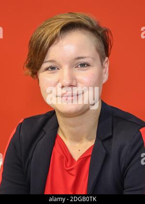 AfD-Abbrecherin Franziska Schreiber auf der Leipziger Buchmesse 2019 Stockfoto
