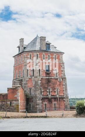 Tour Vauban in Camaret-sur-mer in FinistÃ¨re in der Bretagne Stockfoto