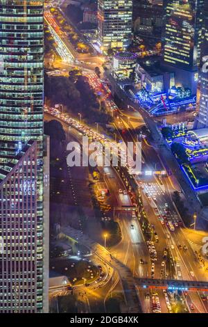 Lujiazui District Aerial View, Shanghai, China Stockfoto