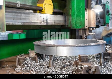 Alte Fräsmaschine mit Fernbedienung Stockfoto