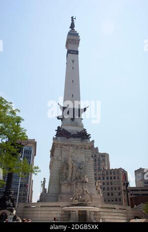 Soldiers' and Sailors' Monument in Indianapolis, Marion County, Indiana, USA Stockfoto