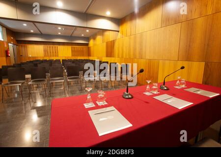 Santiago de Compostela-Spanien. Blick auf das Kongress- und Ausstellungszentrum Galiciens am 20. September 2011 Stockfoto