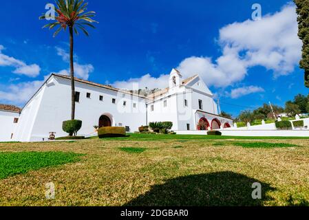 Kapuzinerkloster, s. XVII Derzeit befindet sich hier der Sitz des Ubrique Ledermuseums. Ubrique, Cádiz, Andalusien, Spanien, Europa Stockfoto