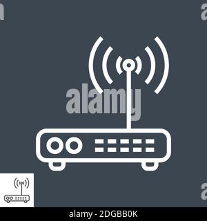 Symbol Für Router-Leitung Stock Vektor