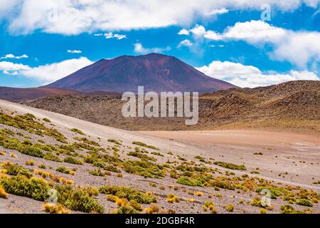 Vulkanlandschaft in Uyuni, Bolivien Stockfoto