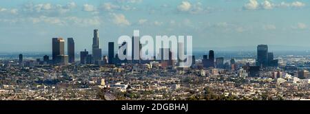 Luftaufnahme einer Stadt, Stadt Los Angeles, Los Angeles County, Kalifornien, USA Stockfoto