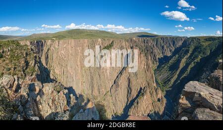 Felsformationen im Black Canyon des Gunnison National Park, Colorado, USA Stockfoto