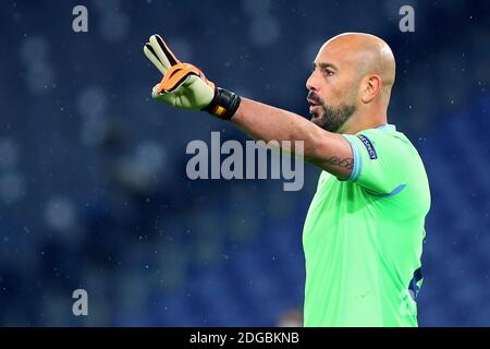 Rom, Italien. Dezember 2020. Lazio Torwart Pepe Reinaduring der UEFA Champions League, Gruppe F Fußballspiel zwischen SS Lazio und Club Brugge KV am 8. Dezember 2020 im Stadio Olimpico in Rom, Italien - Foto Federico Proietti/DPPI/LM Kredit: Gruppo Editoriale LiveMedia/Alamy Live News Stockfoto