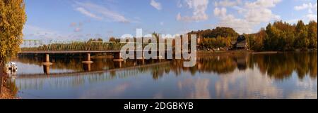 New Hope-Lambertville Bridge, Delaware River, New Hope, Bucks County, Pennsylvania, USA Stockfoto