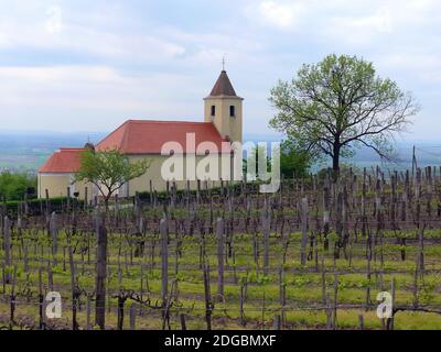 Römisch-katholische Kapelle der Hl. Margarete, Berg Somló (431 m), Ungarn, Magyarország, Europa Stockfoto