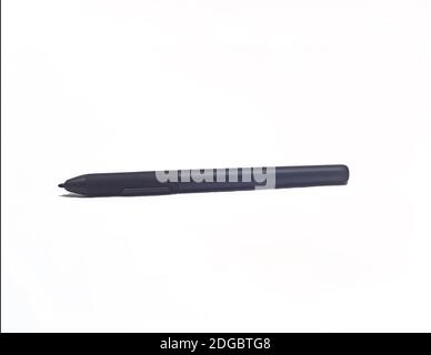 Stift für Grafiktablett isoliert auf weißem Hintergrund Stockfoto