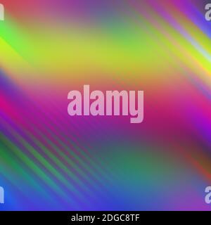 Ein abstraktes, irisierendes, mehrfarbiges, unscharfes Hintergrundbild. Stockfoto