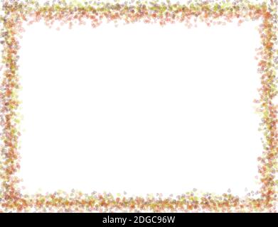 Rahmen Postkarten Herbst Zeichnung Blume rosa gelb schön Stockfoto