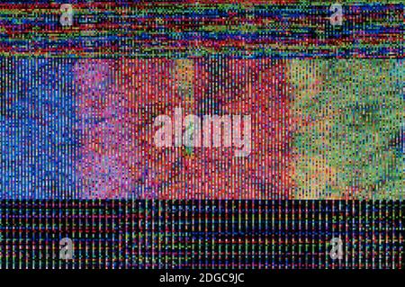 Abstrakter Hintergrund, Muster eines digitalen Glitches Stockfoto