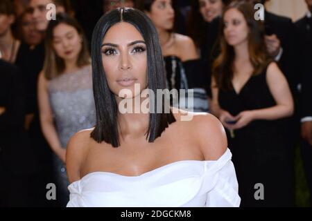 Kim Kardashian, der am 01. Mai 2017 in New York, USA, an der Benefizgala 2017 des Metropolitan Museum of Art Costume Institute teilgenommen hat. Foto von Aurore Marechal/ABACAPRESS.COM Stockfoto