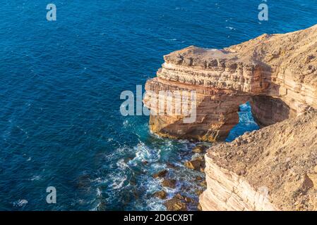 Naturbrücke im Kalbarri Nationalpark in Australien Stockfoto