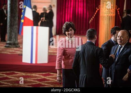 Sylvie Goulard während der Einweihungsfeier des französischen Präsidenten Emmanuel Macron als französischer Präsident im Salle des Fetes des Präsidentenpalastes Elysee in Paris, Frankreich, am 14. Mai 2017. Foto von Hamilton/Pool/ABACAPRESS.COM Stockfoto