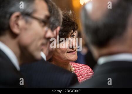 Sylvie Goulard während der Einweihungsfeier des französischen Präsidenten Emmanuel Macron als französischer Präsident im Salle des Fetes des Präsidentenpalastes Elysee in Paris, Frankreich, am 14. Mai 2017. Foto von Hamilton/Pool/ABACAPRESS.COM Stockfoto