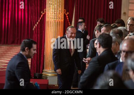 Pierre Gattaz während der Einweihungszeremonie des französischen Präsidenten Emmanuel Macron als französischer Präsident im Salle des Fetes des Präsidentenpalastes Elysee in Paris, Frankreich, am 14. Mai 2017. Foto von Hamilton/Pool/ABACAPRESS.COM Stockfoto