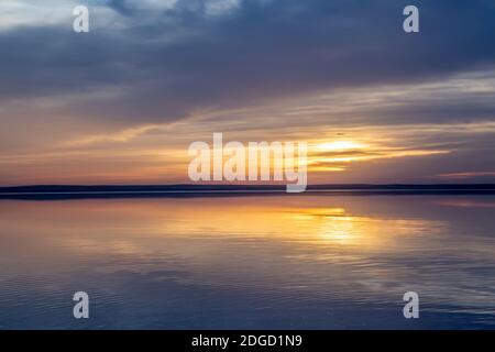 Salt Lake panaromic (türkisch: Tuz Golu) ist der zweitgrößte See in der Türkei. Stockfoto