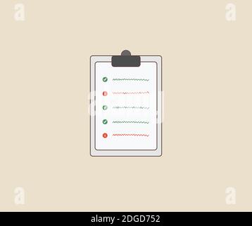 Checklist icon illustration design Stock Vektor