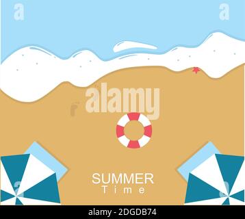 Designs über Sommer Zeit Hintergründe Stock Vektor