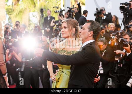 Antonio Banderas und Nicole Kempel bei der Vorführung zum 70. Jahrestag während des 70. Jährlichen Filmfestivals von Cannes im Palais des Festivals am 23. Mai 2017 in Cannes, Frankreich. Foto von David Boyer/ABACAPRESS.COM Stockfoto