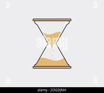 hourglass Icon Illustration Design Stock Vektor
