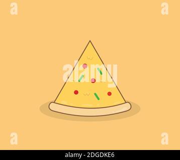 Pizza Icon Illustration Design Stock Vektor