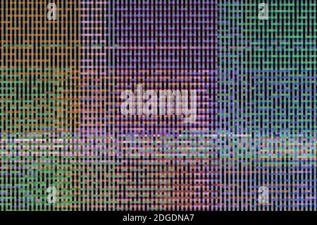 Abstrakter Hintergrund, Muster eines digitalen Glitches Stockfoto