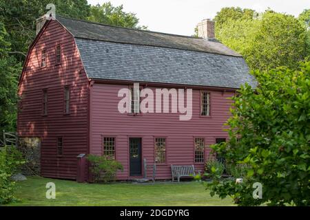 Gilbert Stuart, Künstler, Maler wurde auf diesem Grundstück geboren und lebte hier für 6 Jahre. Museum ist ein 1750 Haus, in dem Stuart geboren wurde, ein operatives Snu Stockfoto