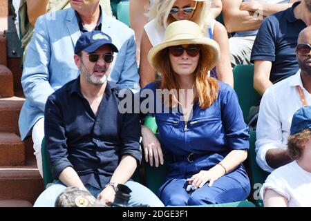 Bruno Solo und seine Frau nehmen am 31. Mai 2017 an den French Tennis Open in Roland Garros in Paris, Frankreich, Teil. Foto von Laurent Zabulon/ABACAPRESS.COM Stockfoto