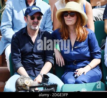 Bruno Solo und seine Frau nehmen am 31. Mai 2017 an den French Tennis Open in Roland Garros in Paris, Frankreich, Teil. Foto von Laurent Zabulon/ABACAPRESS.COM Stockfoto