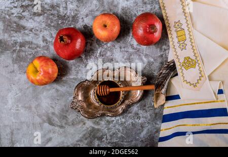 Rosh hashanah jüdisches Neujahrsfest-Konzept. Stockfoto