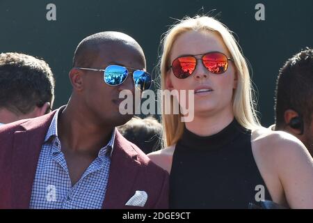 Lindsey Vonn und sein Begleiter Kenan Smith besuchen die 2017 French Tennis Open in Roland Garros am 8. Juni 2017 in Paris, Frankreich. Foto von Laurent Zabulon/ABACAPRESS.COM Stockfoto